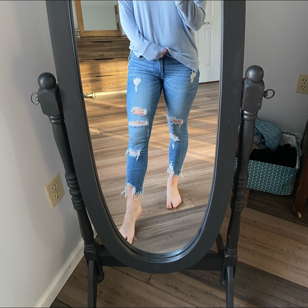 Distressed Express Jeans